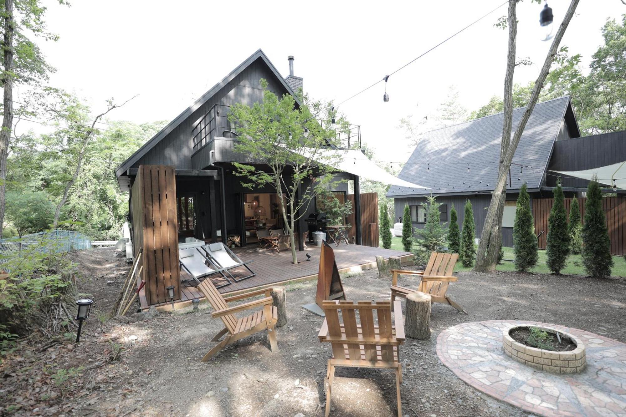 Sauna Forest Cabin 軽井沢 御代田　Mori-Asobi Oiwake Экстерьер фото