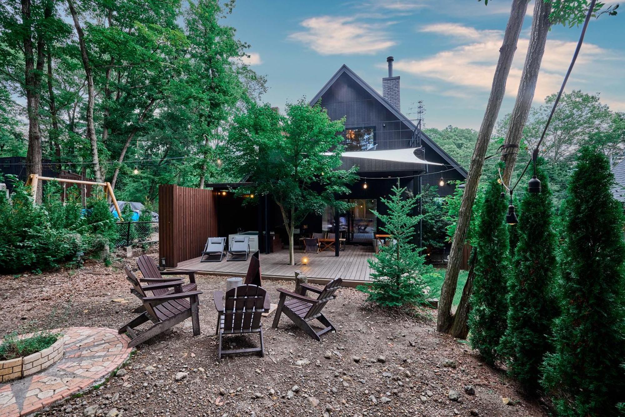 Sauna Forest Cabin 軽井沢 御代田　Mori-Asobi Oiwake Экстерьер фото